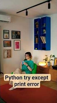 python try except print error