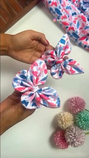 🦋 Beautiful Handmade Butterfly Bow Making | Cute Hair Accessories ✨#hairaccessories #trending #diy