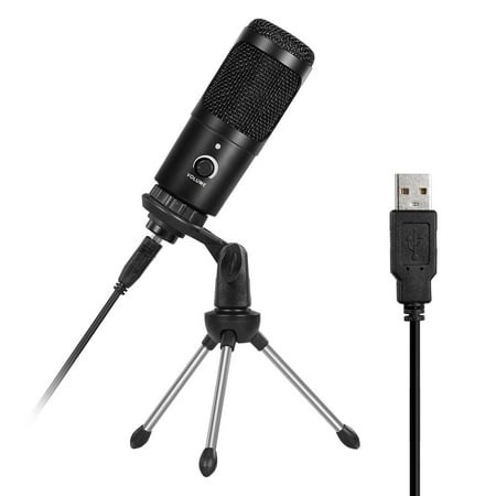 Professional Studio Microphone USB Metal Condenser Recording Microphone with Cardioid Studio Recording Mic for PC - Walmart.ca