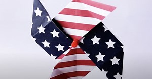 DIY Origami Patriotic Pinwheels Tutorial