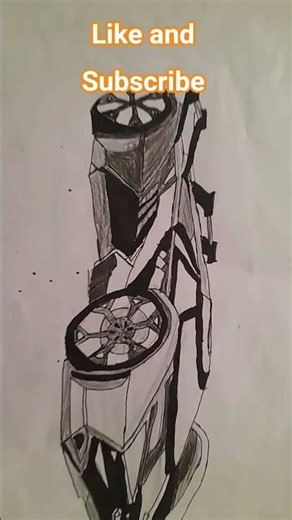 Drawing of super car