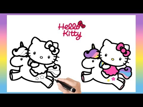 How to Draw Hello Kitty Unicorn | Easy Drawing Step by Step 