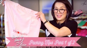 HEART TO HEART WITH KRIS: Entry #07 Here's the 1st part of my packing for the back to back to back trips we are on... I hope my tips are helpful or at least enjoyable to watch. ❤️ ❤️ ❤️ ~ Kris #HeartToHeartWithKris Part 2 - https://www.facebook.com/RealKrisAquino/videos/1815046365480757/ | Kris Aquino