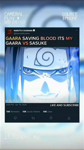 GAARA Vs SASUKE #NARUTO#