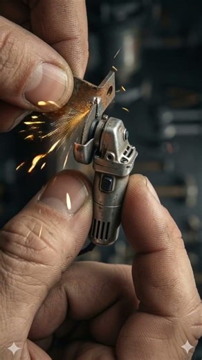 1 Inch Ka Grinder 😳 Real Iron Rod Cut | Mini Tool Power Test 🔥 #grinder #anglegrinder #toolholder