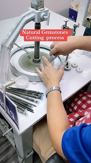 The gemstone cutting process, known as lapidary, involves transforming raw mineral specimens into polished, faceted gems. This intricate procedure includes selecting rough stones, meticulously planning the cut, and using specialized tools to shape, grind, and polish the gem to enhance its beauty and brilliance. . . . . . #gemstones #lapidary #naturalgemstones #gemstonescutting #jewelrymaking #gemstonelover #lapidaryart #naturalbeauty #gemcutting #handmadejewelry #gemstoneart #lapidarywork #natur