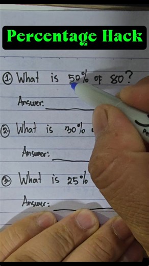 59K views · 226 reactions | Percentage Hack #mathematicstutorial | Mathematics Tutorial | Facebook