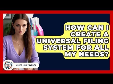 How Can I Create A Universal Filing System For All My Needs? - Office Supply Insider