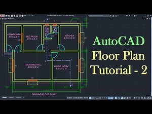 AutoCAD Floor Plan Tutorial for Beginners - 2 Video Lecture | A complete Guide to AutoCAD (English) - Design Softwares
