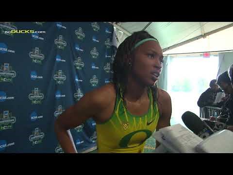 Ariana Washington After Running 4x100 M in NCAA Championships