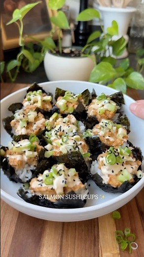 Salmon Sushi Cups