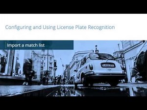 XProtect LPR: Import a match list