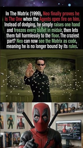 In The Matrix (1999) Neo Stops Every Bullet 😳