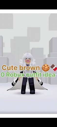 Roblox 0 robux brown outfit idea.