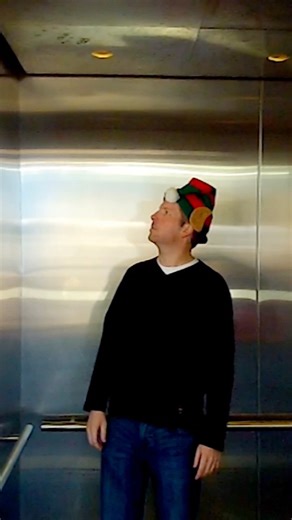 Buddy the Elf in the Elevator