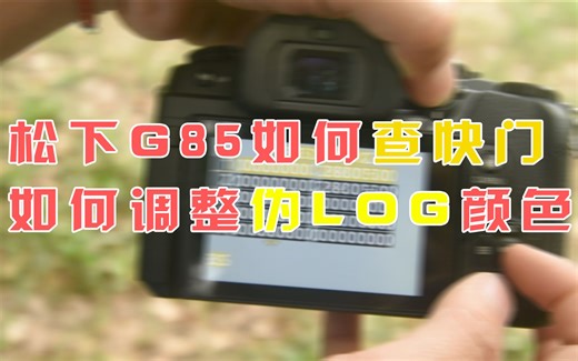 【影视泓定义】用机干货！松下g85如何查快门，如何进入“log”模式