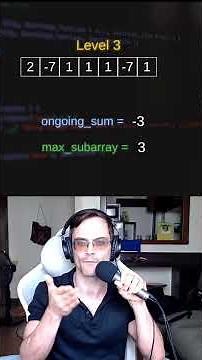 FAST, EASY Maximum Subarray Sum (Leetcode 53) #coding #codinginterview #algorithm