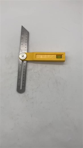 200mm Adjustable 360 Degree Angle Sliding T Bevel Square Ruler T Shape Angle Ruler with Bubble Level Woodworking Measuring Tool