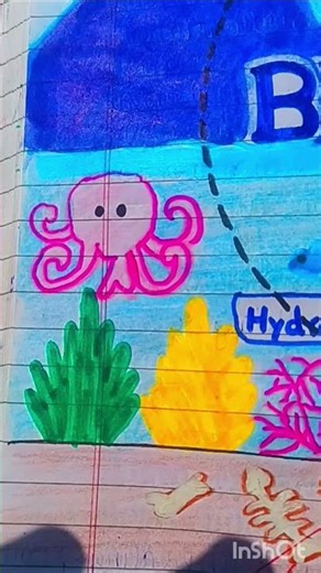 Biosphere, Hydrosphere ,Lithosphere, Atmosphere beautiful drawing #shorts #viralvideo