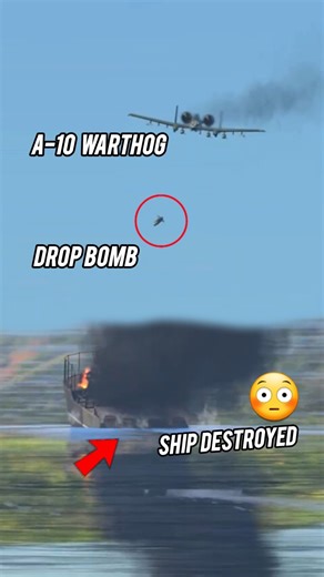 A-10 Warthog Airstrike On Ship In Warthunder #Warthunder #warthundermemes #warthunderaviation #warthundertanks #warthundertiktok