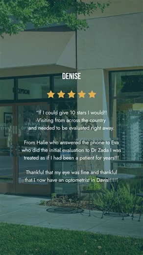 Thank you for your trust and confidence, Denise! Your kind words mean everything to us. 👁️❤️ From eye exams to personalized care, we’re here to make every visit comfortable. 👉 Book your appointment today: https://4pc.me/mh5R692czHb. #DavisCA #HelmusOptometry #EyeCare #PatientTestimonial #VisionCare | Helmus Optometry