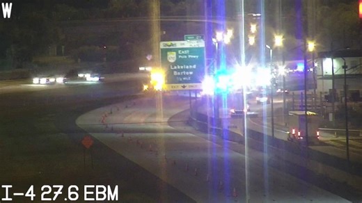 FHP: Car breaks apart, ejects occupants after crashing into 2 semis during chase on I-4 in Polk County