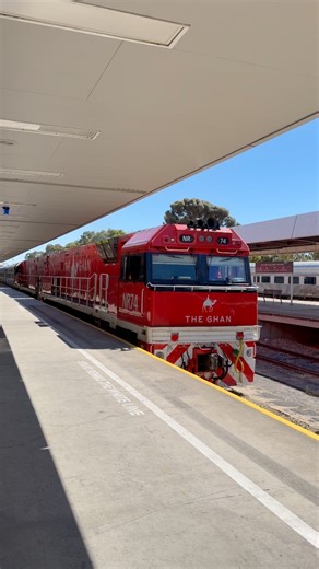 The Ghan this morning at Keswick. What a journey! | Kane’s Trains