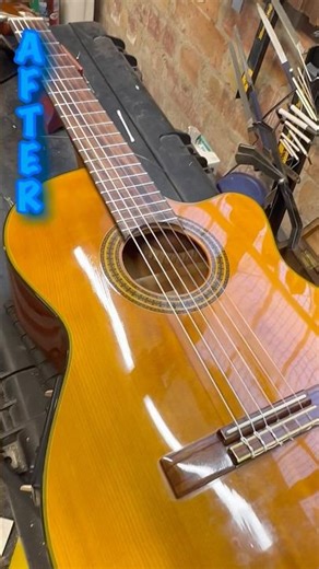 Takamine G522SC clasical guitar Before and After Setup standard #takamine #drfretguitartech #bristol