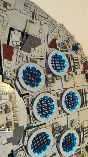 Lego UCS Millennium Falcon lighting kit - one of my favourite parts to light-up! #legostarwars #afol