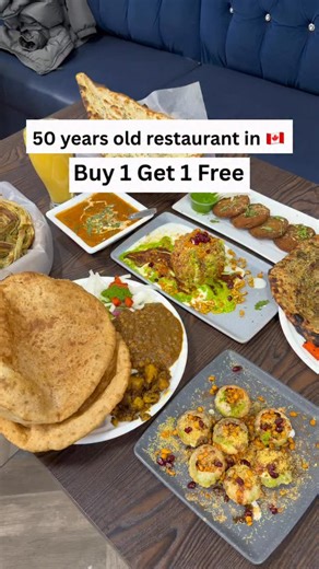 Aakash Darji | Food & Travel Creator 🗺️ on Instagram: "Buy 1 Get 1 FREE 📍MotiMahal Restaurant, 5120 Dixie Rd, Mississauga, L4W 4K2 Serving Indian Food since for the last 50 years This is their new outlet and for their first anniversary they are serving: Chole Bhature - Buy 1 Get 1 Free Amritsari Kulcha - Buy 1 Get 1 Free Offer is valid from 4th Jan to 9th Jan . . . #cholebhature #amritsarikulcha #mississauga #indianrestaurants #canadavisa [Best Chole Bhature in Mississauga, Best Kulcha in Miss