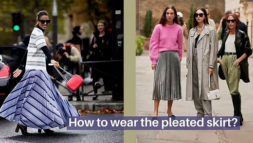 How to wear the pleated skirt?