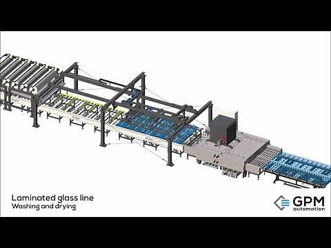GPM automation - New laminated glass line video