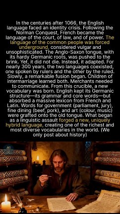 English was nearly wiped out, so what made its vocabulary so rich? #history #medieval #historyfacts | Archaeology and Lost Civilizations