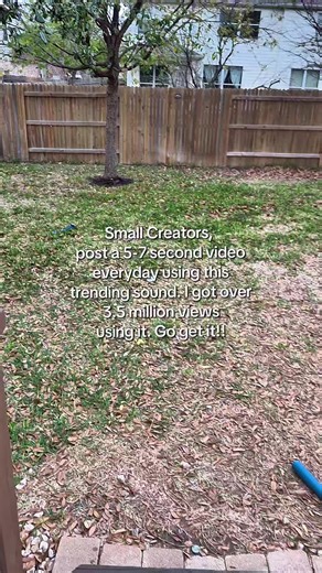 creators make sure you're posting a 5-7 second video everyday. I got over 3.5 million views using this trending sound #trendingsounds #trendingsong #trendingaudio