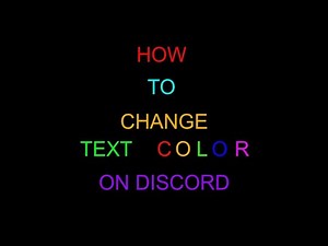 How To Change Color Text On Discord (NO NITRO REQUIRED)
