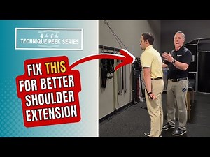 Resistance Band Shoulder Extension Exercise | Technique Peek Series