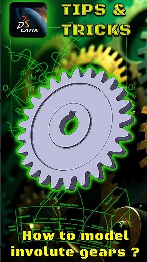 🖥How to design involute profile gears? #catia #cadsoftware #cad #involute #gear #catiav5 #tutorials