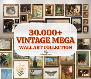Vintage Prints Entire Shop Sale MEGA Bundle Wall Art Vintage CLASSIC Prints Antique Gallery Wall Set Landscape Paintings Vintage Art PRINT - Etsy
