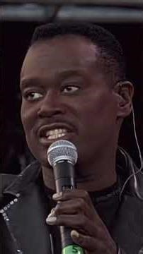 Luther Vandross performing (never too much )good music good vibration