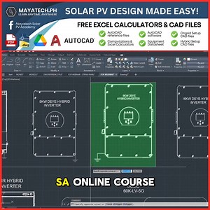 𝗚𝘂𝘀𝘁𝗼 𝗺𝗼 𝗯𝗮 𝗺𝗮𝘁𝘂𝘁𝗼 𝗴𝘂𝗺𝗮𝘄𝗮 𝗻𝗴 𝗦𝗼𝗹𝗮𝗿 𝗣𝗩 𝗲𝗹𝗲𝗰𝘁𝗿𝗶𝗰𝗮𝗹 𝗽𝗹𝗮𝗻𝘀? Check our self-paced online course: 𝗔𝗻 𝗔𝘀𝘁𝗶𝗴 𝗴𝘂𝗶𝗱𝗲 𝗼𝗻 𝗵𝗼𝘄 𝘁𝗼 𝗱𝗲𝘀𝗶𝗴𝗻 𝗦𝗼𝗹𝗮𝗿 𝗣𝗩 𝗘𝗹𝗲𝗰𝘁𝗿𝗶𝗰𝗮𝗹 𝗽𝗹𝗮𝗻 𝗴𝗮𝗺𝗶𝘁 𝗮𝗻𝗴 𝗔𝘂𝘁𝗼𝗖𝗔𝗗 ✅Full guide ✅Step by step ✅Tagalog online course 𝐃𝐞𝐬𝐢𝐠𝐧𝐢𝐧𝐠 𝐨𝐟 𝐒𝐨𝐥𝐚𝐫 𝐩𝐨𝐰𝐞𝐫 𝐬𝐲𝐬𝐭𝐞𝐦𝐬 ✅ONGRID SYSTEMS ✅HYBRID SYSTEMS 𝗟𝗲𝗮𝗿𝗻 𝘁𝗵𝗲 𝗰𝗼𝗺𝗽𝘂𝘁𝗮𝘁𝗶𝗼𝗻 𝗳𝗼𝗿: ✅Ongrid systems ✅Hybrid systems ✅Inv
