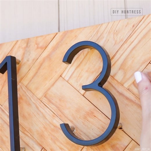 DIY House Number #DIY #HouseNumber #Tutorial | DIY Huntress