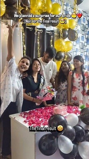 we planned a surprise for our bride #ytshorts#shorts#trending#bride#bollywood#friends#minivlog