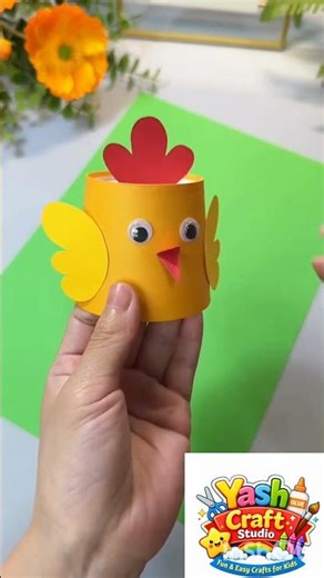 Paper Glass Animal Craft