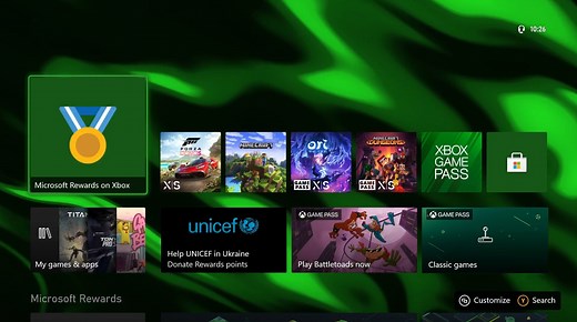 Use your Microsoft Reward points to help Ukraine