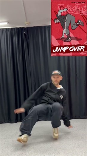 Jump over #bboy #footwork #breakdance