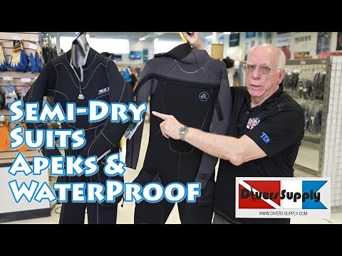 2021 Semi Dry Suits by Apeks Thermiq and WaterProof SD Combat