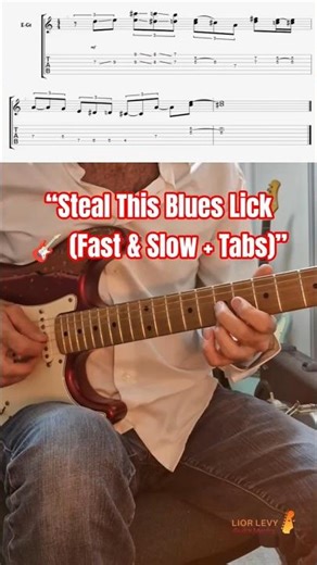 Chromatic Blues Lick Explained (Fast → Slow) #bluescommunity