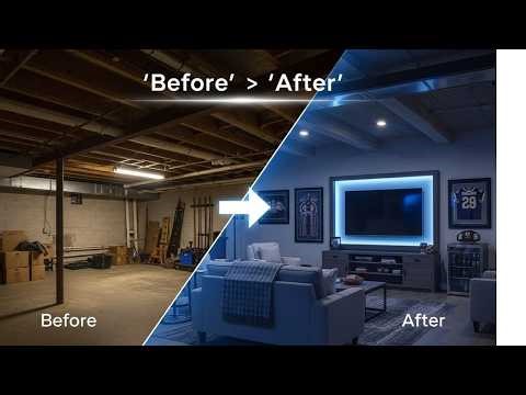 From Empty Basement to Ultimate Man Cave – The Transformation Is Unreal