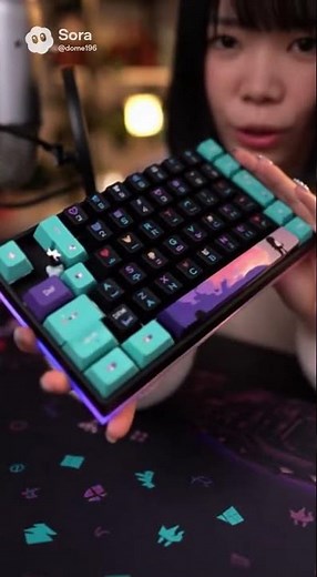 DELTARUNE Custom Keyboard ASMR ⌨️ Tingly Typing Sounds (Sora AI Tech) #shorts