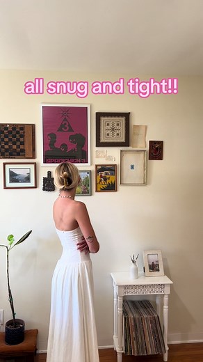 tailoring this beautiful strapless dress to not fall down!! 🧵 🪡 #sew...